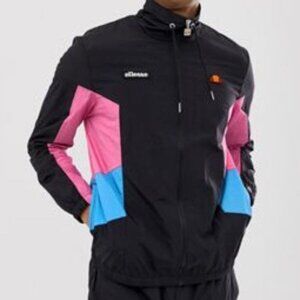 ELLESSE‎ Vinales Shell Tip Jacket Windbreaker M Y2K 90s Lightweight Colorblock